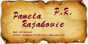Pamela Rajaković vizit kartica